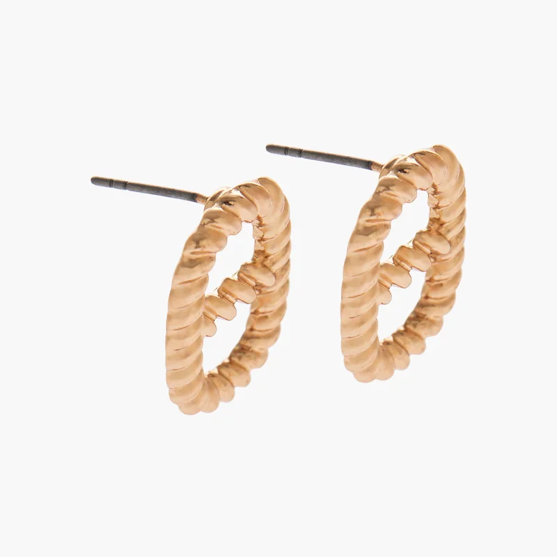 LIFESTYLE Pack of 3 Gold Tone Earrings for Women
